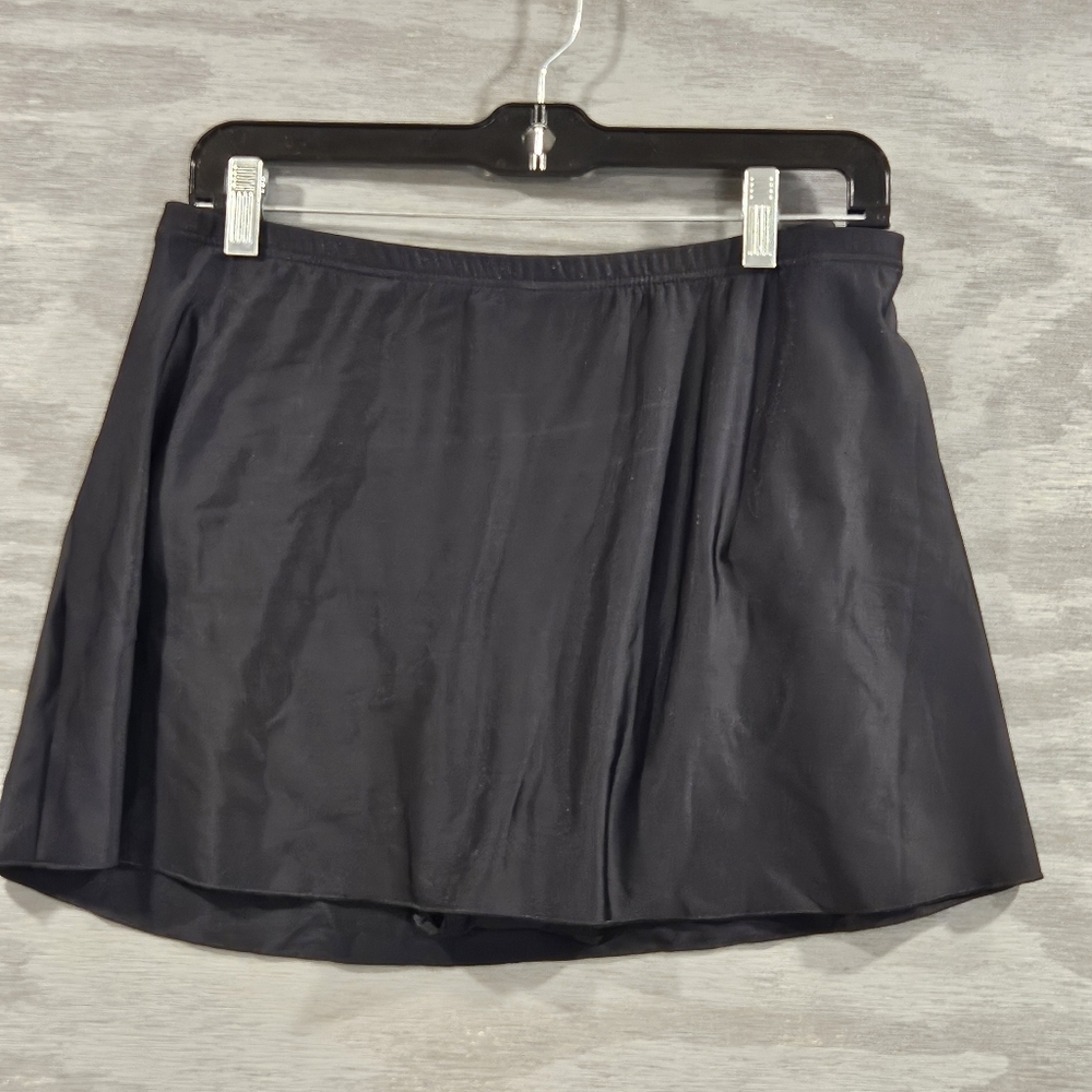 Miraclesuit Black Swim Mini Skirt Briefs SZ 16 Beach Vacation Pool - Picture 2 of 8